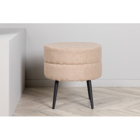 Pot Pouf - Beige og Sort