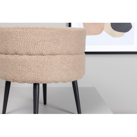 Pot Pouf - Beige og Sort