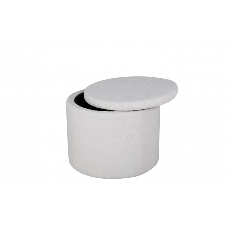 Dunken Pouf - Hvid