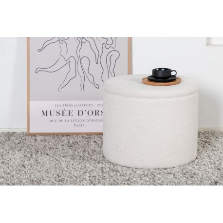 Dunken Pouf - Hvid