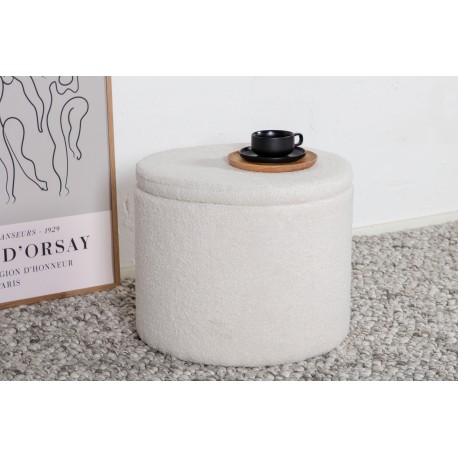 Dunken Pouf - Hvid