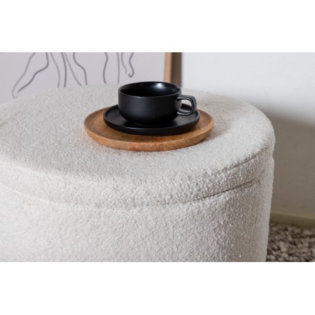 Dunken Pouf - Hvid