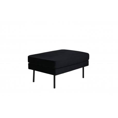 Zoom Puf 85x64cm - Sort velour