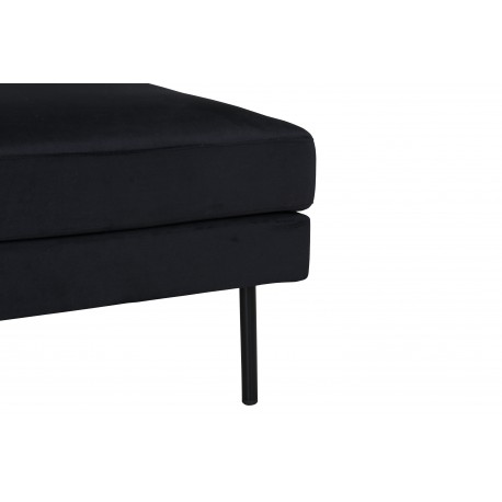 Zoom Puf 85x64cm - Sort velour