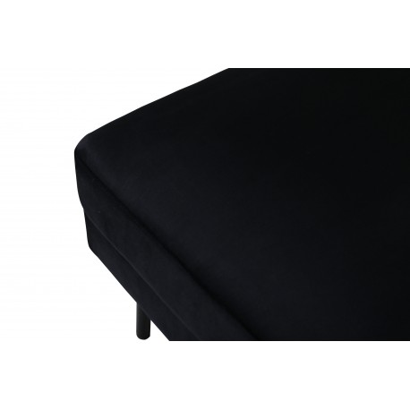 Zoom Puf 85x64cm - Sort velour