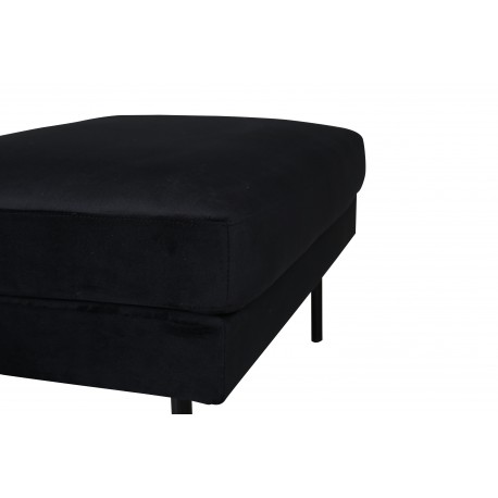 Zoom Puf 85x64cm - Sort velour