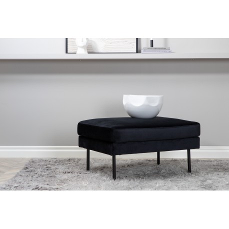 Zoom Puf 85x64cm - Sort velour