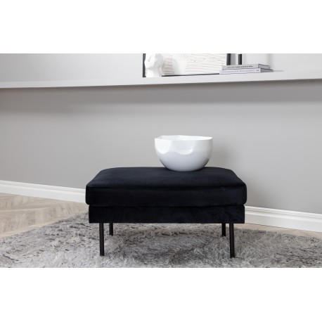 Zoom Puf 85x64cm - Sort velour