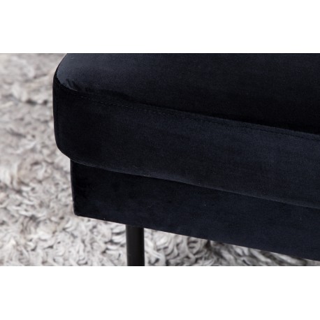 Zoom Puf 85x64cm - Sort velour