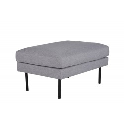 Zoom Ottoman - Sort og Grå