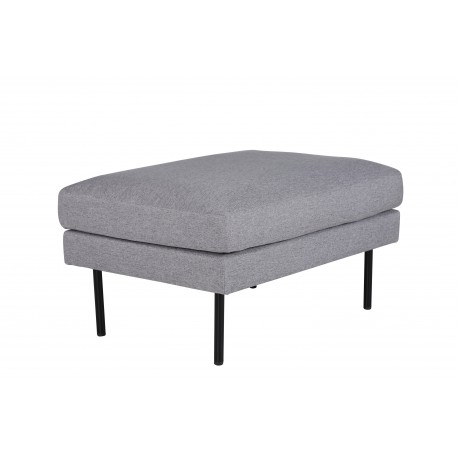 Zoom Ottoman - Sort og Grå