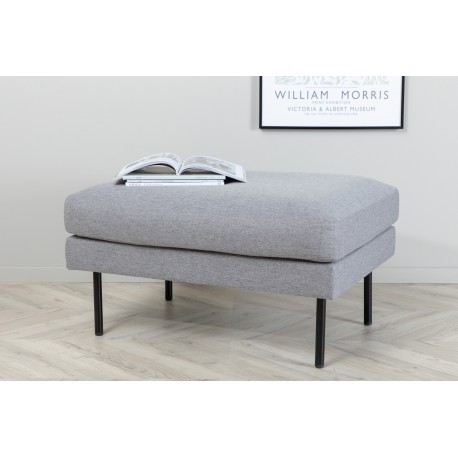 Zoom Ottoman - Sort og Grå