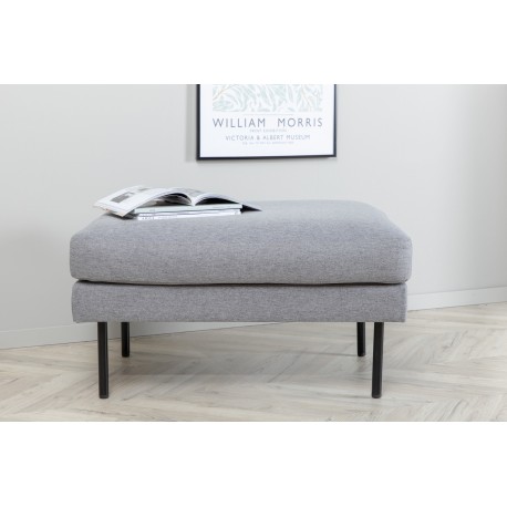 Zoom Ottoman - Sort og Grå