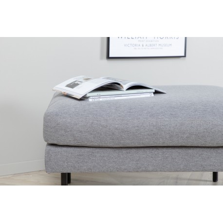 Zoom Ottoman - Sort og Grå