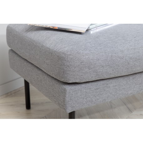 Zoom Ottoman - Sort og Grå