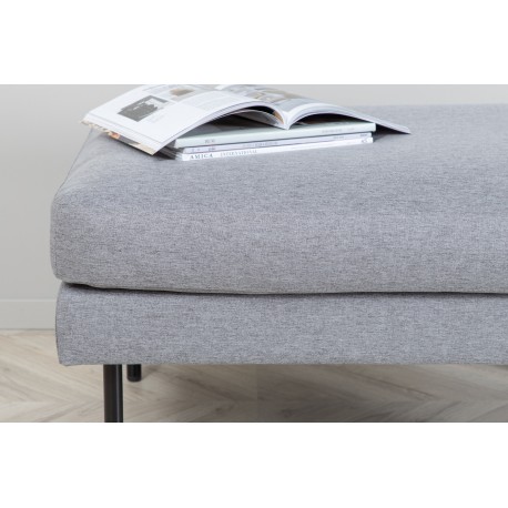 Zoom Ottoman - Sort og Grå