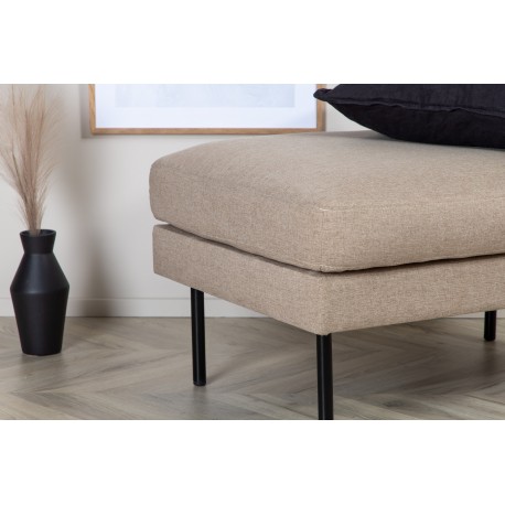 Zoom Ottoman - Sort og Brun