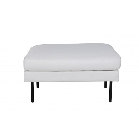 Zoom Ottoman - Sort og Lys beige