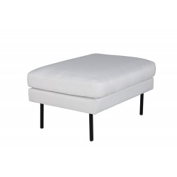 Zoom Ottoman - Sort og Lys beige