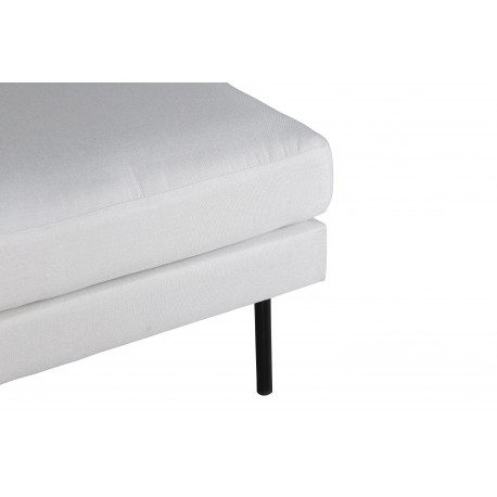 Zoom Ottoman - Sort og Lys beige