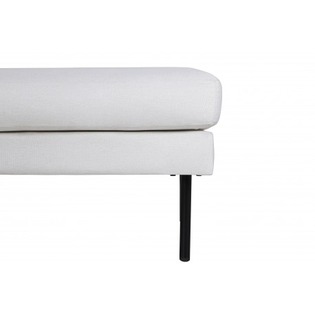 Zoom Ottoman - Sort og Lys beige
