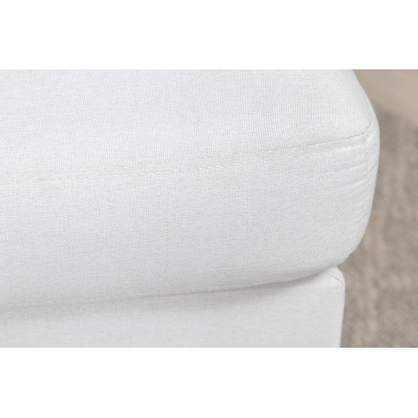 Zoom Ottoman - Sort og Lys beige