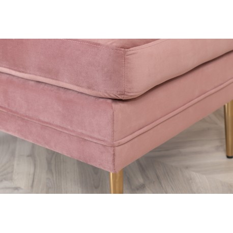 Boom Ottoman - Messing og Pink