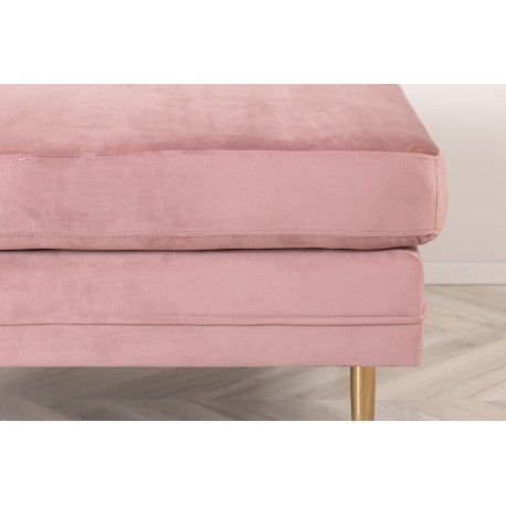 Boom Ottoman - Messing og Pink