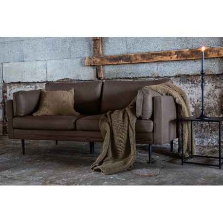 Boom 3 personers Sofa - Sort og Brun
