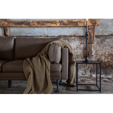 Boom 3 personers Sofa - Sort og Brun