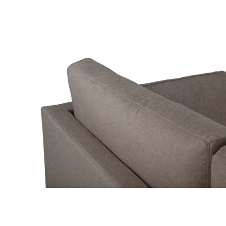 Boom 3 personers Sofa - Sort og Brun