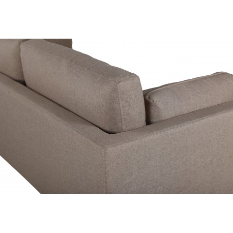 Boom 3 personers Sofa - Sort og Brun