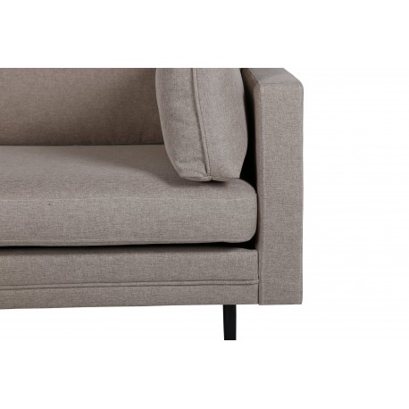Boom 3 personers Sofa - Sort og Brun