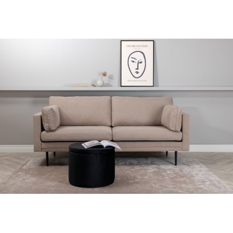 Boom 3 personers Sofa - Sort og Brun