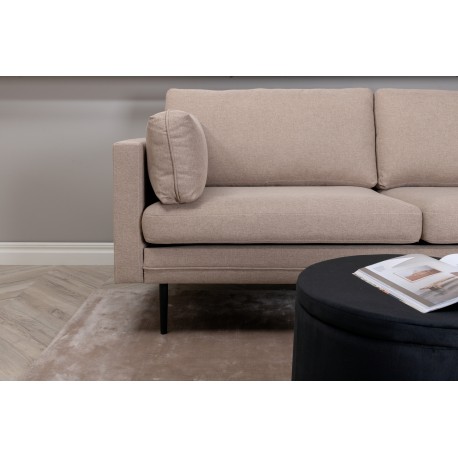Boom 3 personers Sofa - Sort og Brun