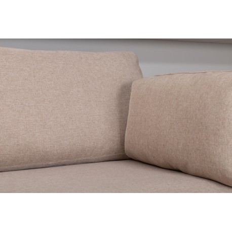 Boom 3 personers Sofa - Sort og Brun