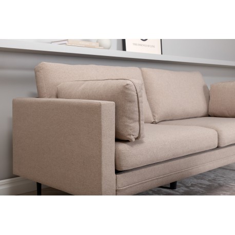 Boom 3 personers Sofa - Sort og Brun