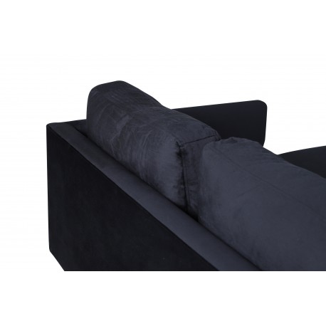 Zoom U-Sofa - Sort Velour