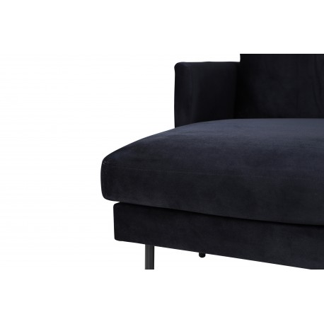 Zoom U-Sofa - Sort Velour