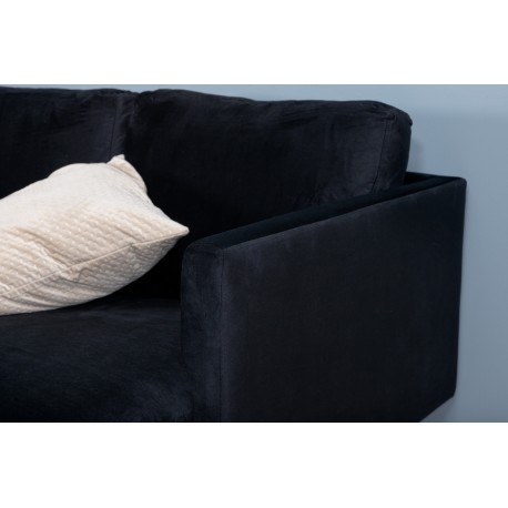 Zoom U-Sofa - Sort Velour