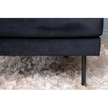 Zoom U-Sofa - Sort Velour