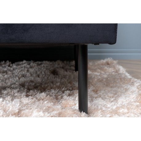 Zoom U-Sofa - Sort Velour