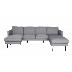 Zoom Chaiselong Sofa - Grå Stof