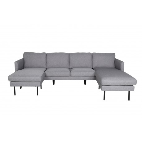 Zoom Chaiselong Sofa - Grå Stof