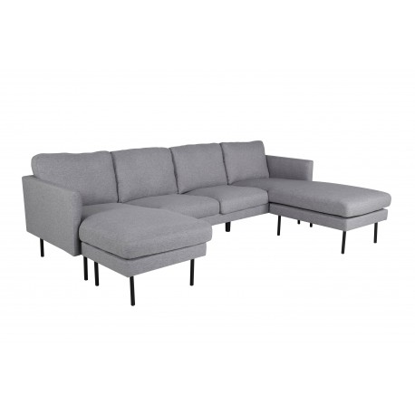 Zoom Chaiselong Sofa - Grå Stof