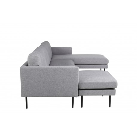 Zoom Chaiselong Sofa - Grå Stof