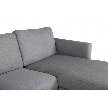 Zoom Chaiselong Sofa - Grå Stof