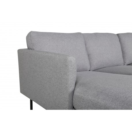 Zoom Chaiselong Sofa - Grå Stof