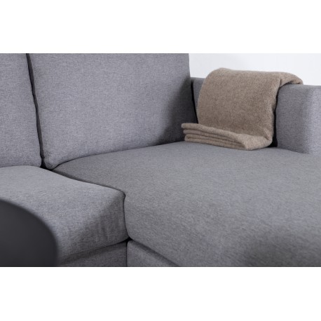 Zoom Chaiselong Sofa - Grå Stof