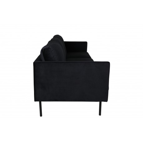 Zoom 3 personers Sofa - Sort